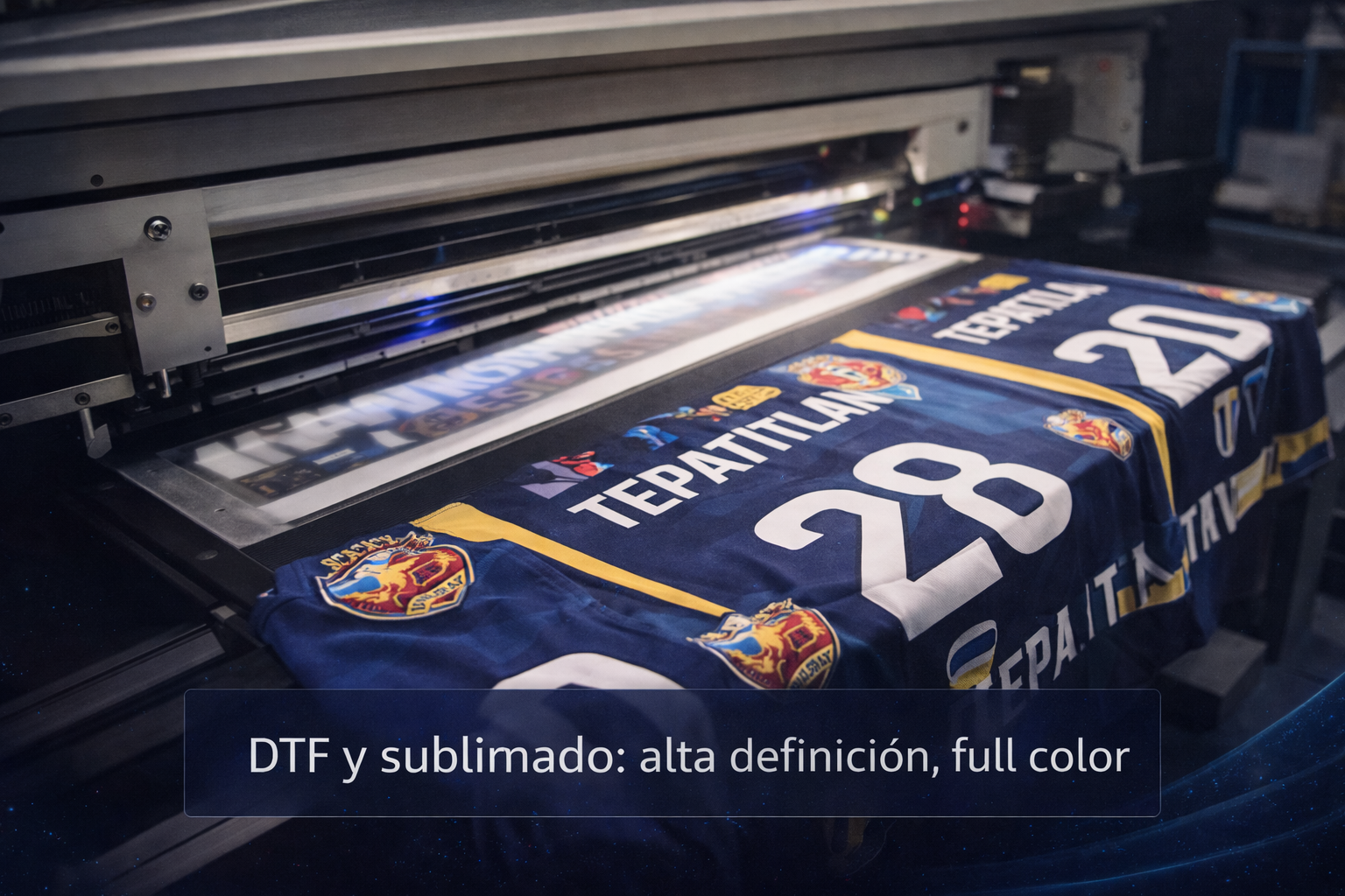 Impresión DTF y sublimado en uniformes deportivos